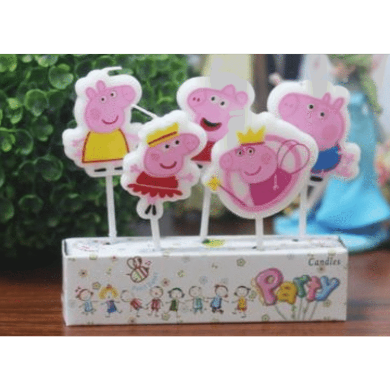 Свещи за торта  - Пепа Пиг /Peppa Pig/- 5 броя