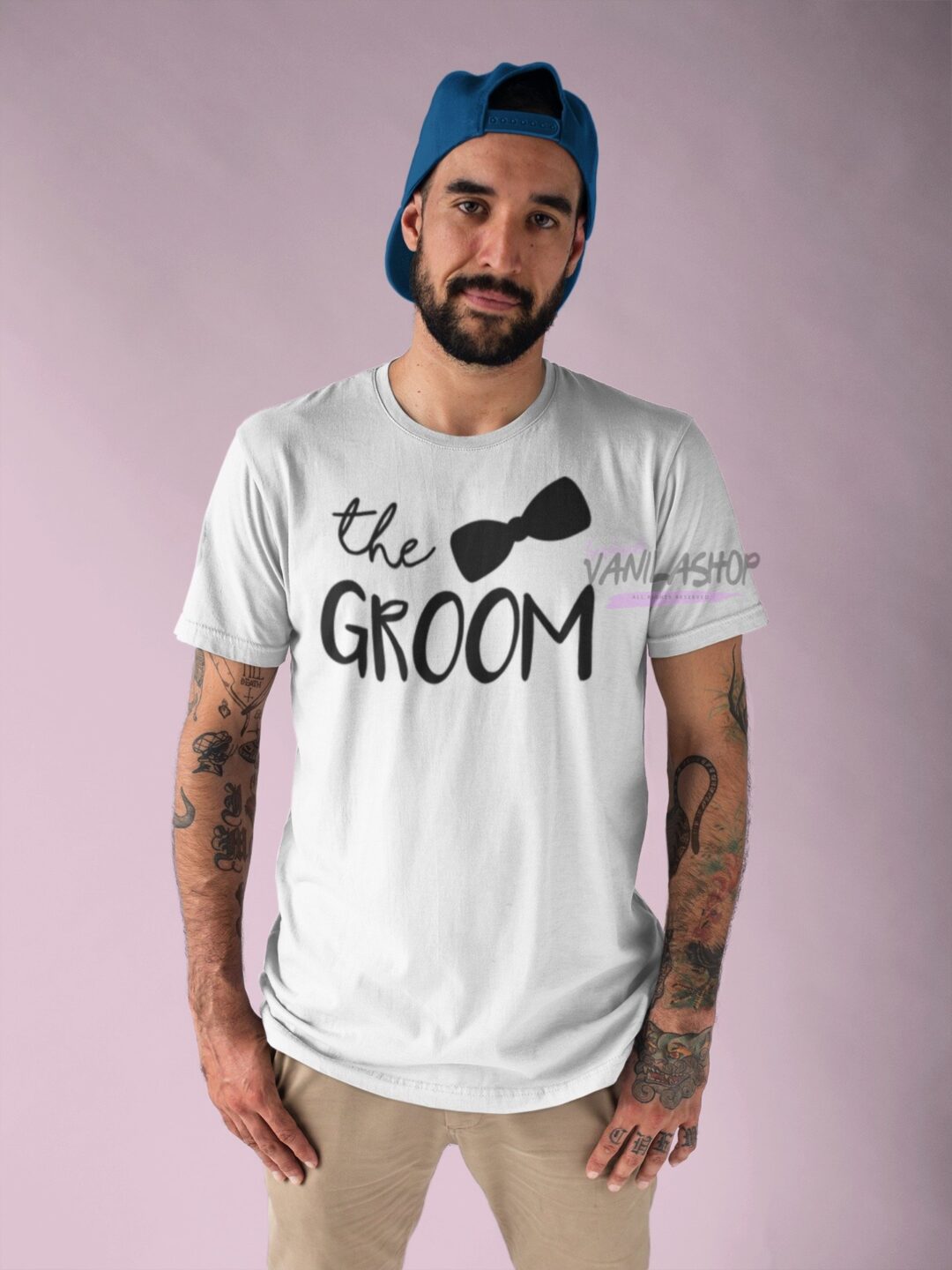 Тениска за ергенско парти Groom tuxedo