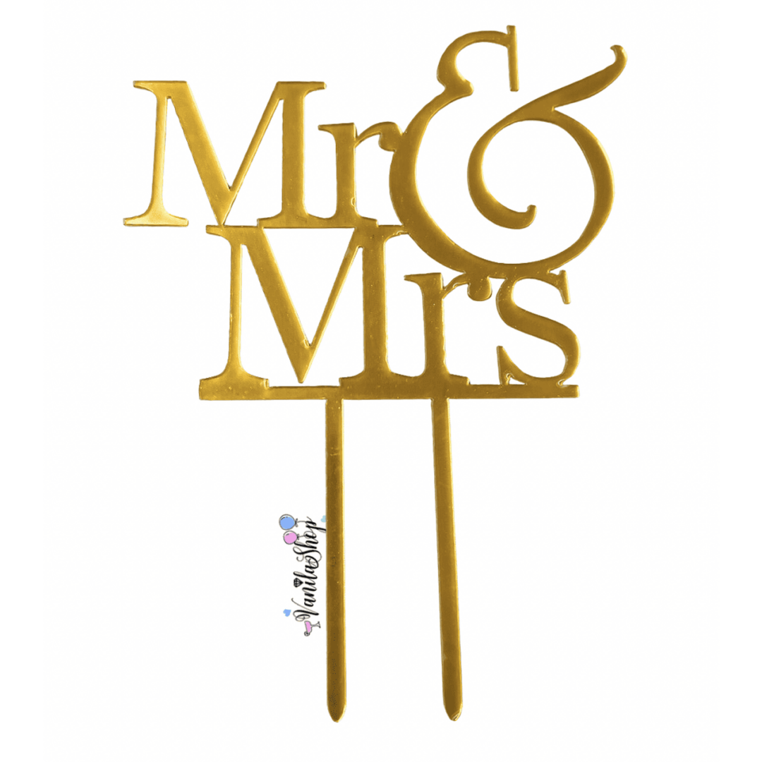 Топер за торта Mr & Mrs - Image 2