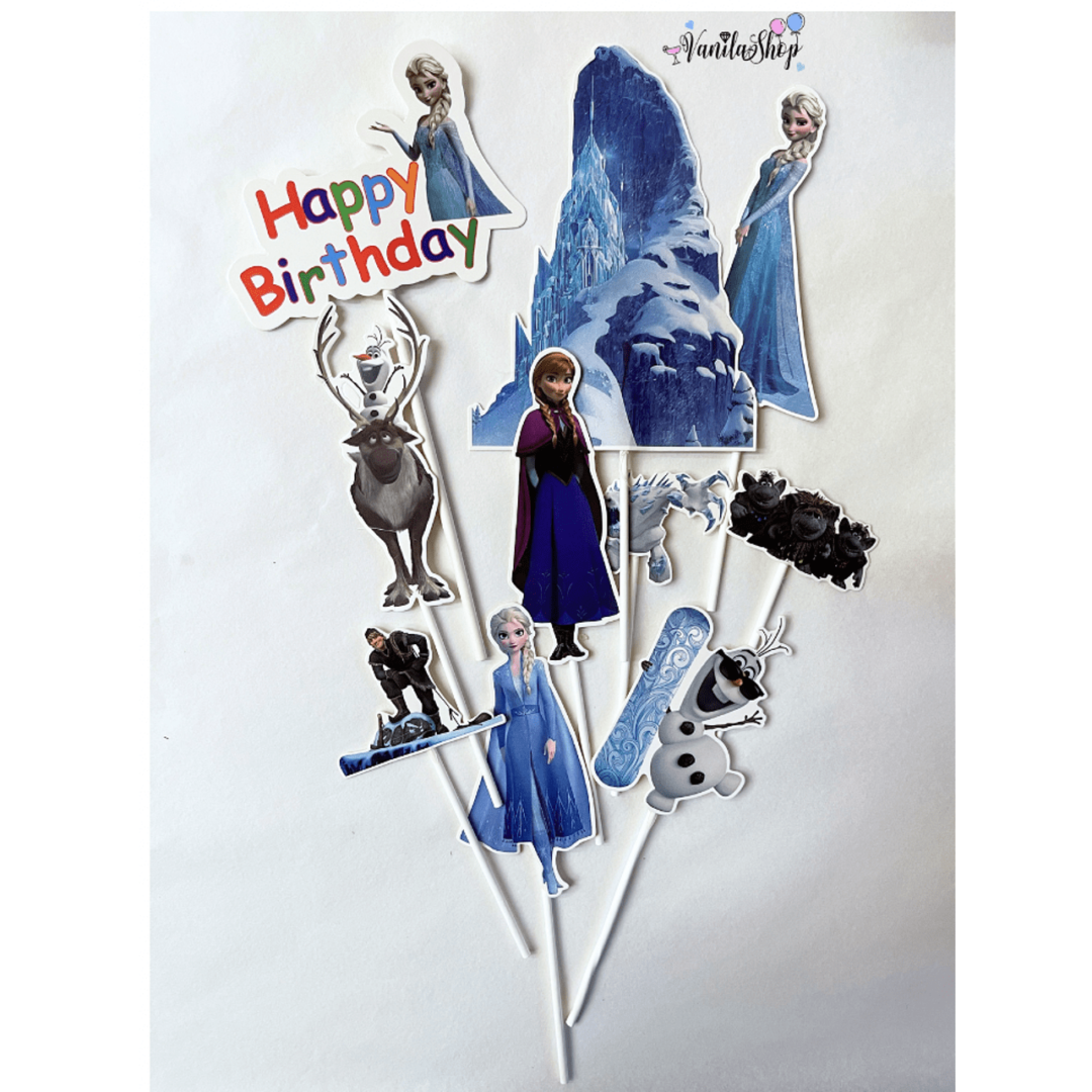Топери за торта Замръзналото кралство (Frozen) - 9 броя - Image 4