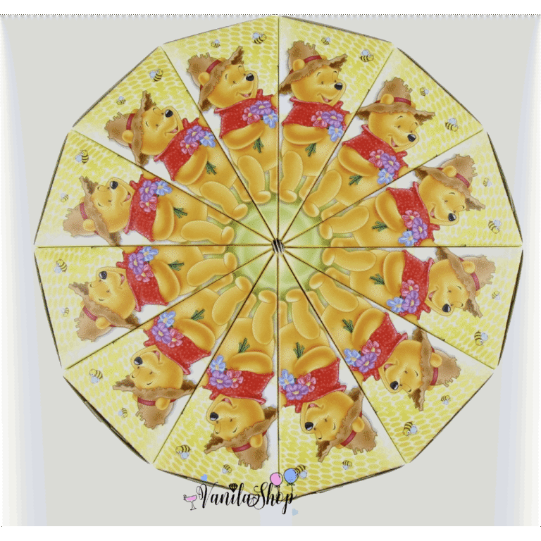 Торта от картон - Мечо Пух (Winnie the Pooh)