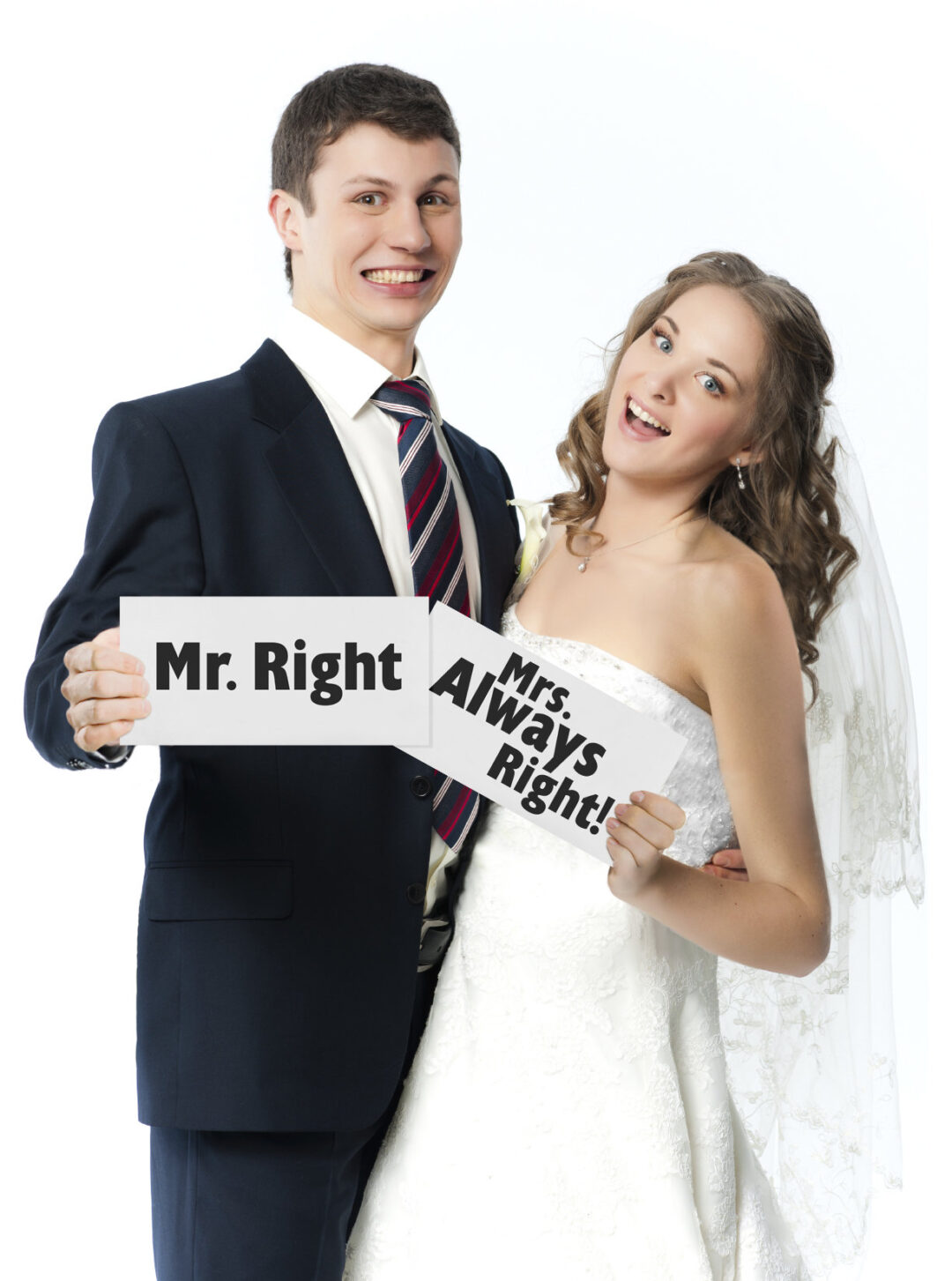 Забавни табелки Mr. Right и Mrs. Always Right