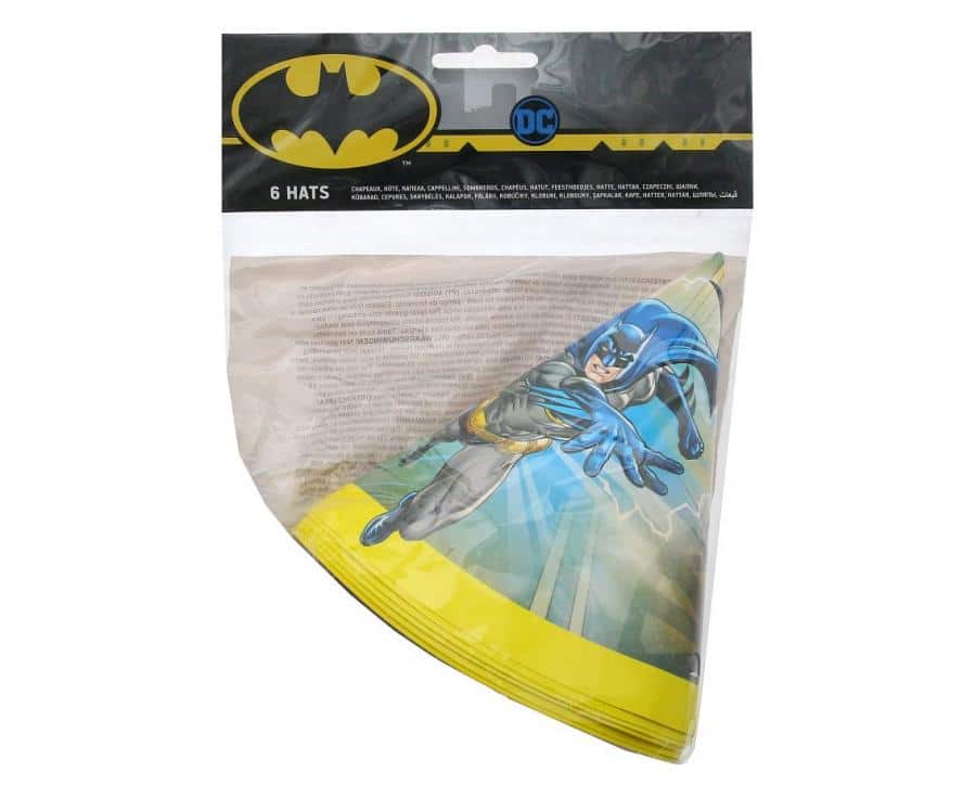 Парти шапки Батман (Batman) - 6 броя 3 Парти шапки Батман (Batman) - 6 броя - Image 3
