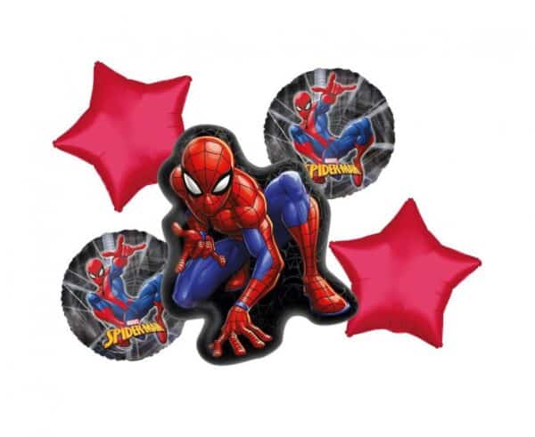 Комплект фолиеви балони Спайдърмен "Spiderman" - 5 броя