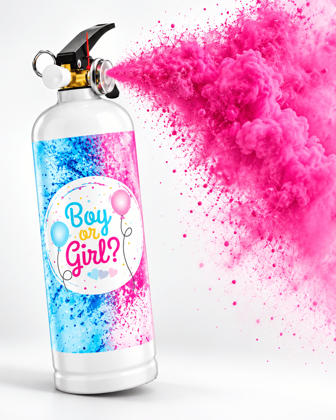 Парти спрей /Пожарогасител/“BOY or GIRL“ /розов прах/- 260 гр