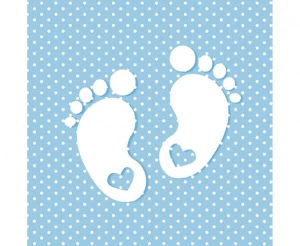 Парти салфетки "Baby Shower" Крачета - 20 броя