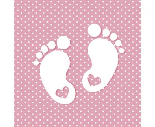 Парти салфетки "Baby Shower" Крачета - 20 броя