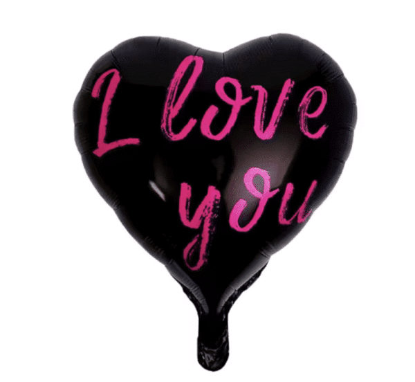 Балон сърце с надпис "I Love You" - 45 см