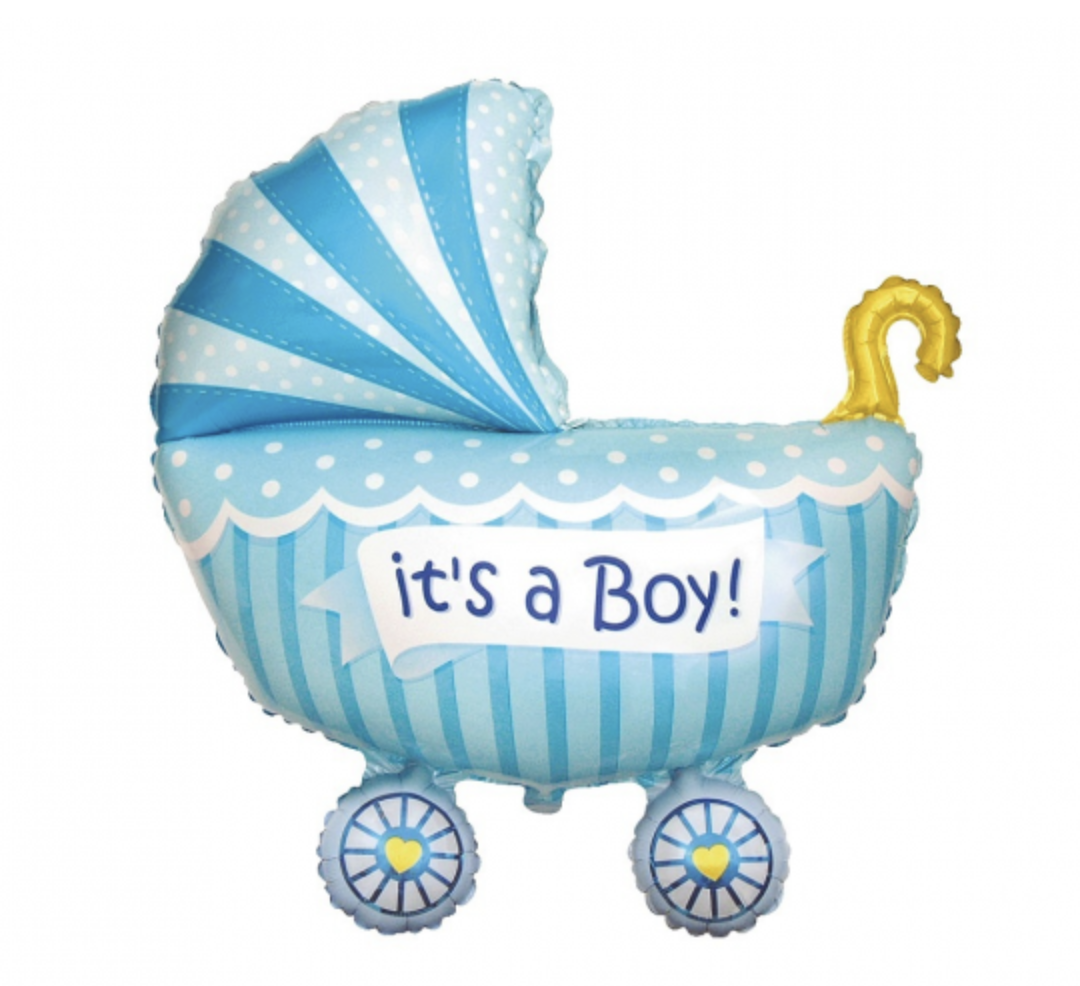 Балон - бебешка количка "It's a boy" /син/