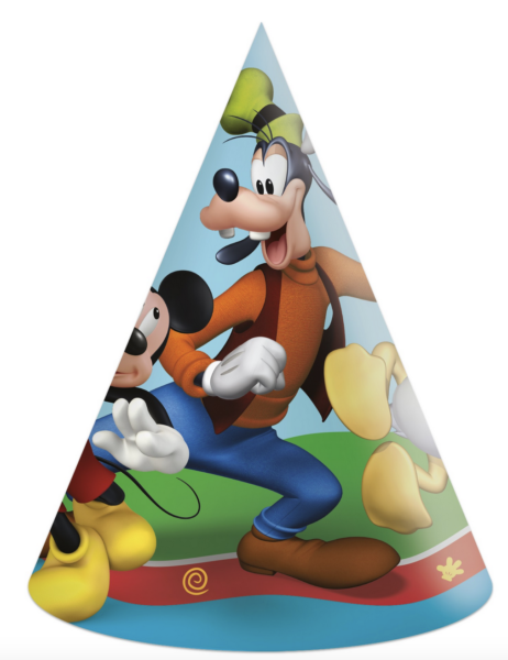 Парти шапки Мики Маус (Mickey Mouse) - 6 броя