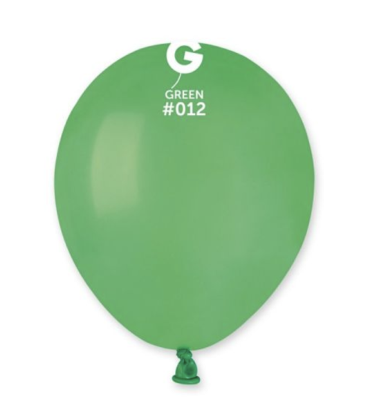 Балони Класик Зелени Green - 13 см пакет 100 броя