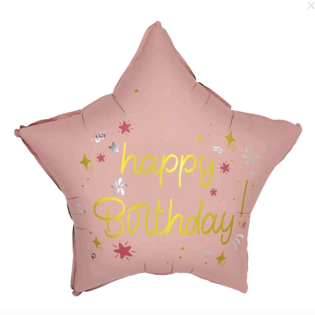БАЛОН ФОЛИО Happy Birthday - 40 см розов