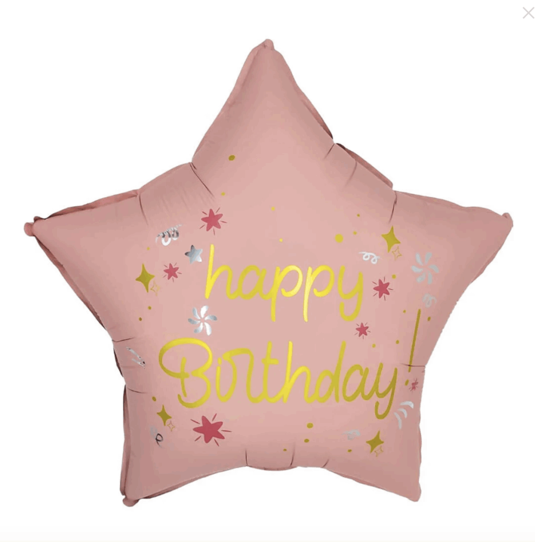 БАЛОН ФОЛИО Happy Birthday - 40 см розов