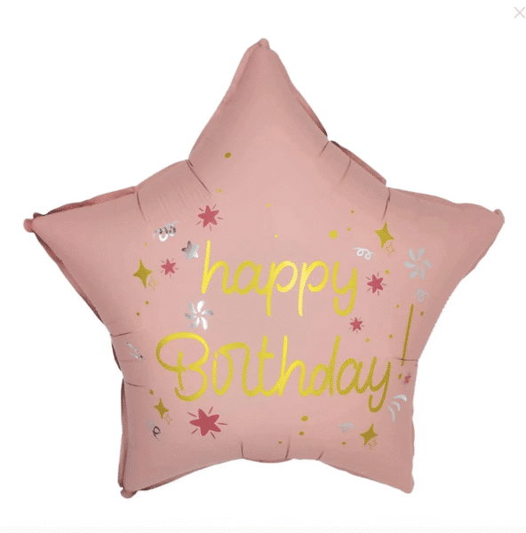 БАЛОН ФОЛИО Happy Birthday - 40 см розов
