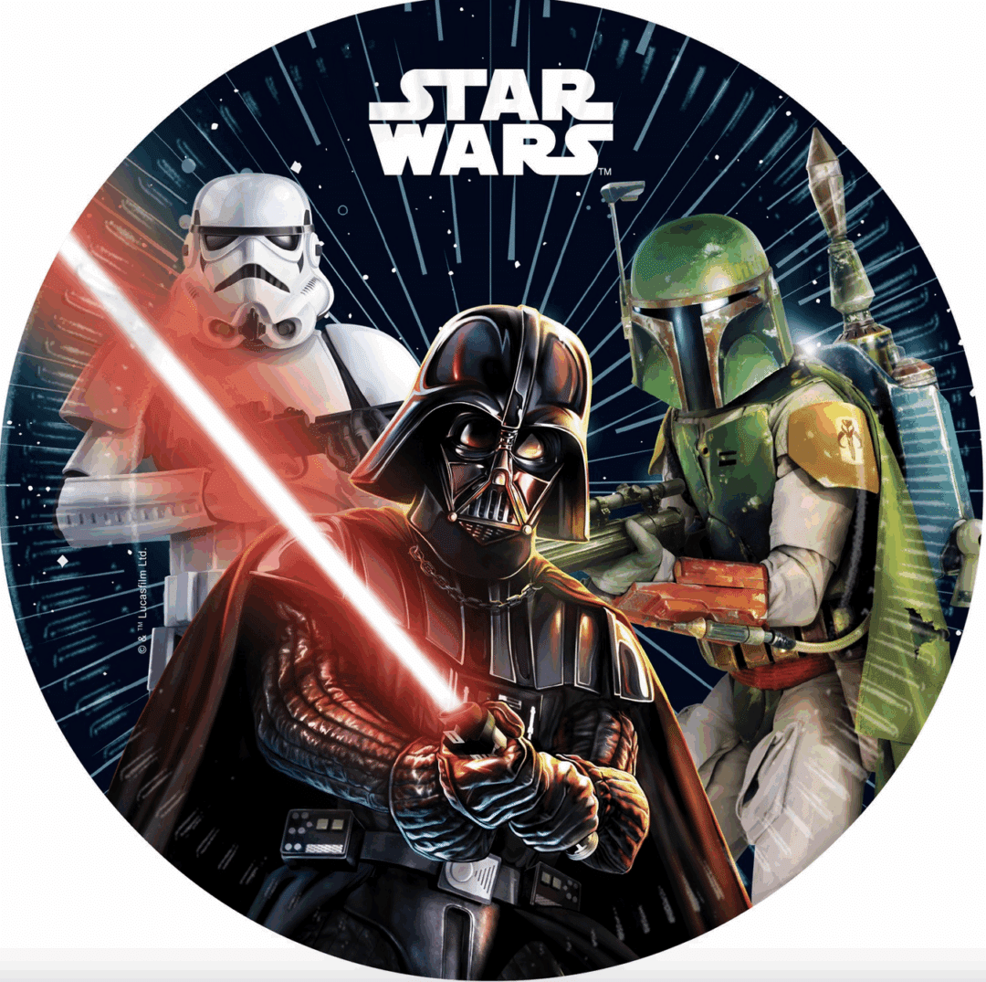 Парти чинии Star Wars – 8 броя | Лицензиран парти комплект