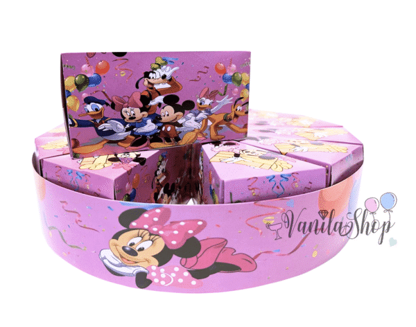 Торта от картон -" Мини Маус" (Minnie Mouse) - 13 парчета