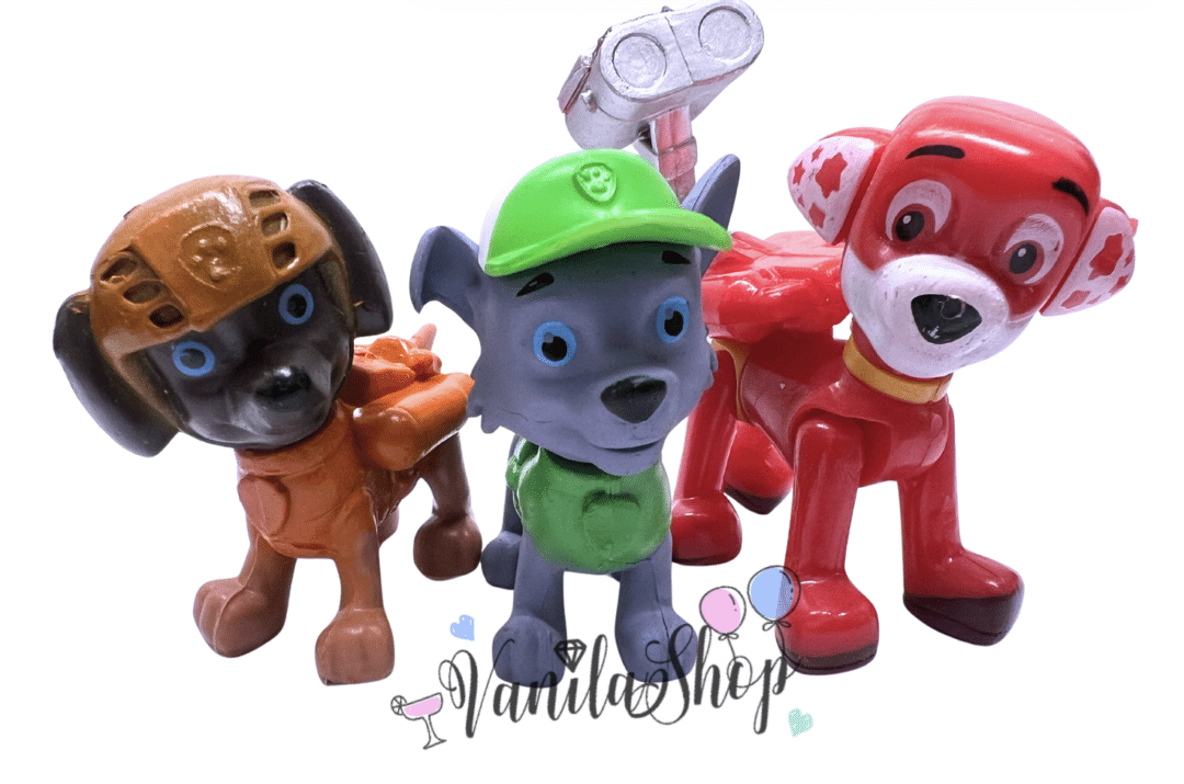 Фигурки за торта Пес Патрул (Paw Patrol) - 3 броя