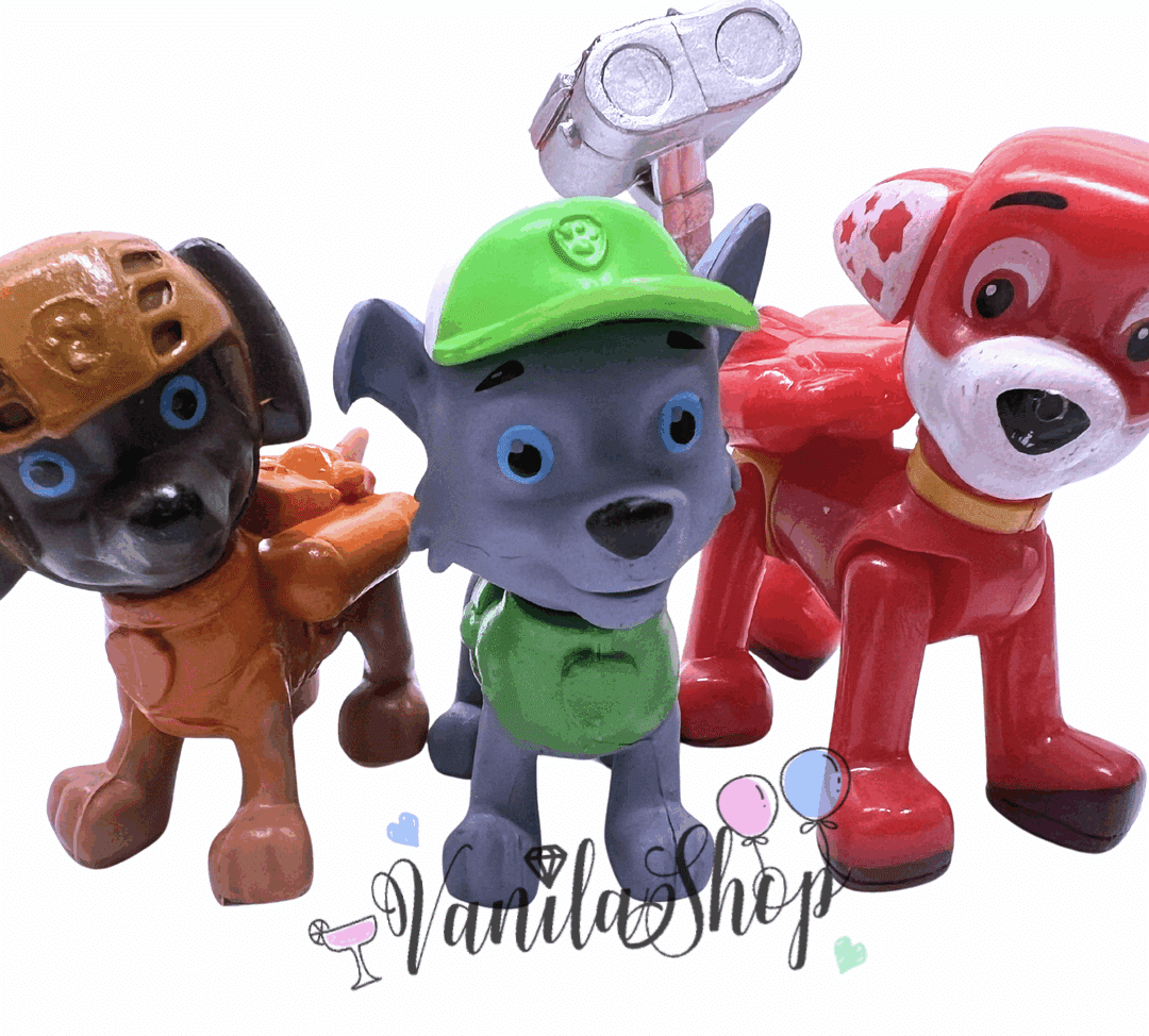 Фигурки за торта Пес Патрул (Paw Patrol) - 3 броя
