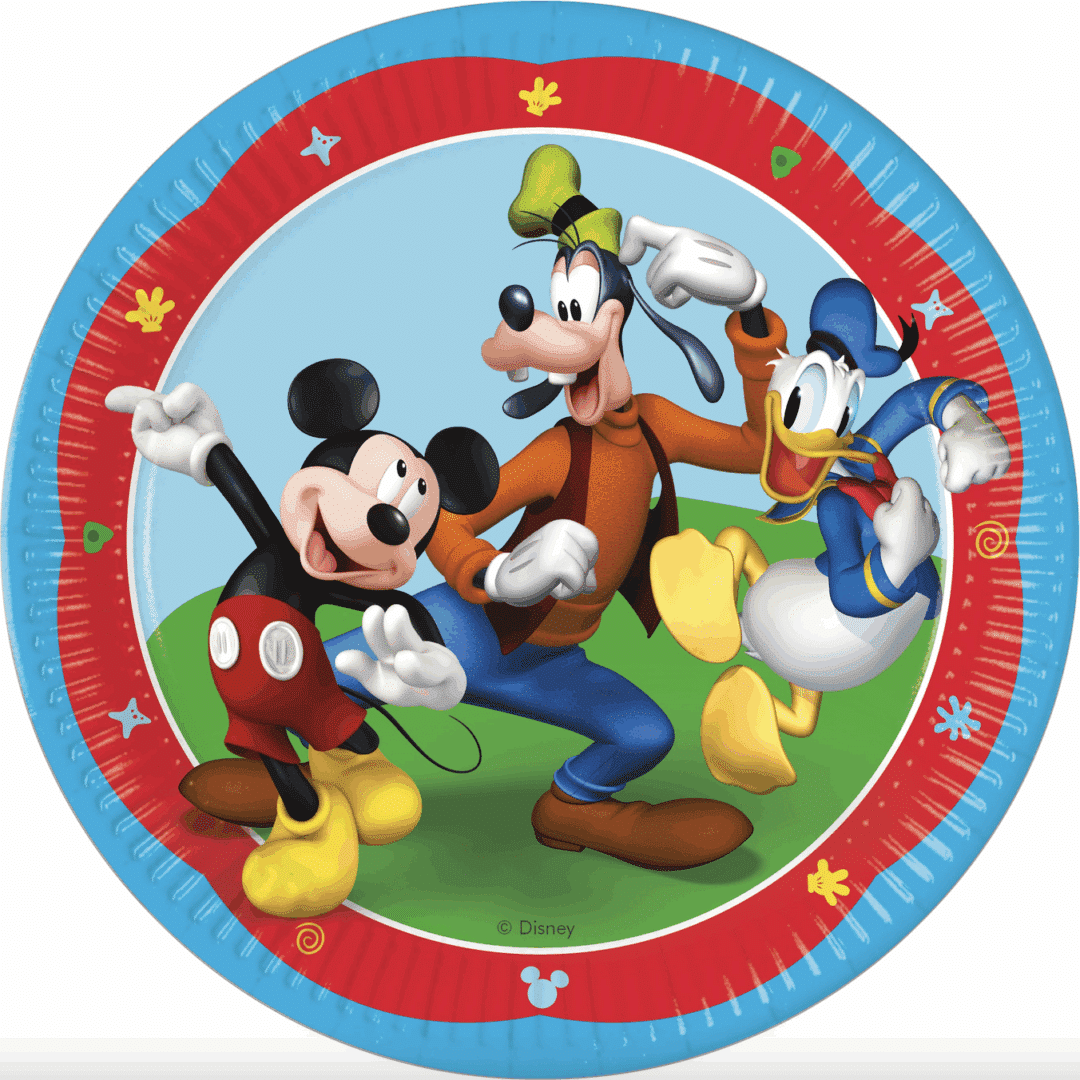 Парти чинии - Мики Маус ( Mickey Mouse) - 8 броя - 23 см