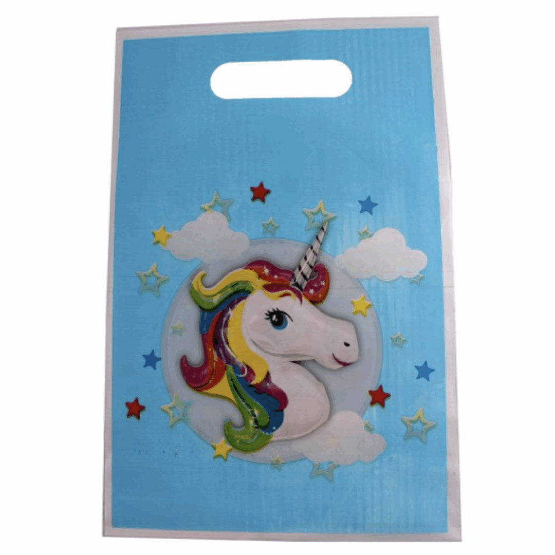 Пликчета за подаръци и лакомства - Еднорог (Unicorn) - 10 броя