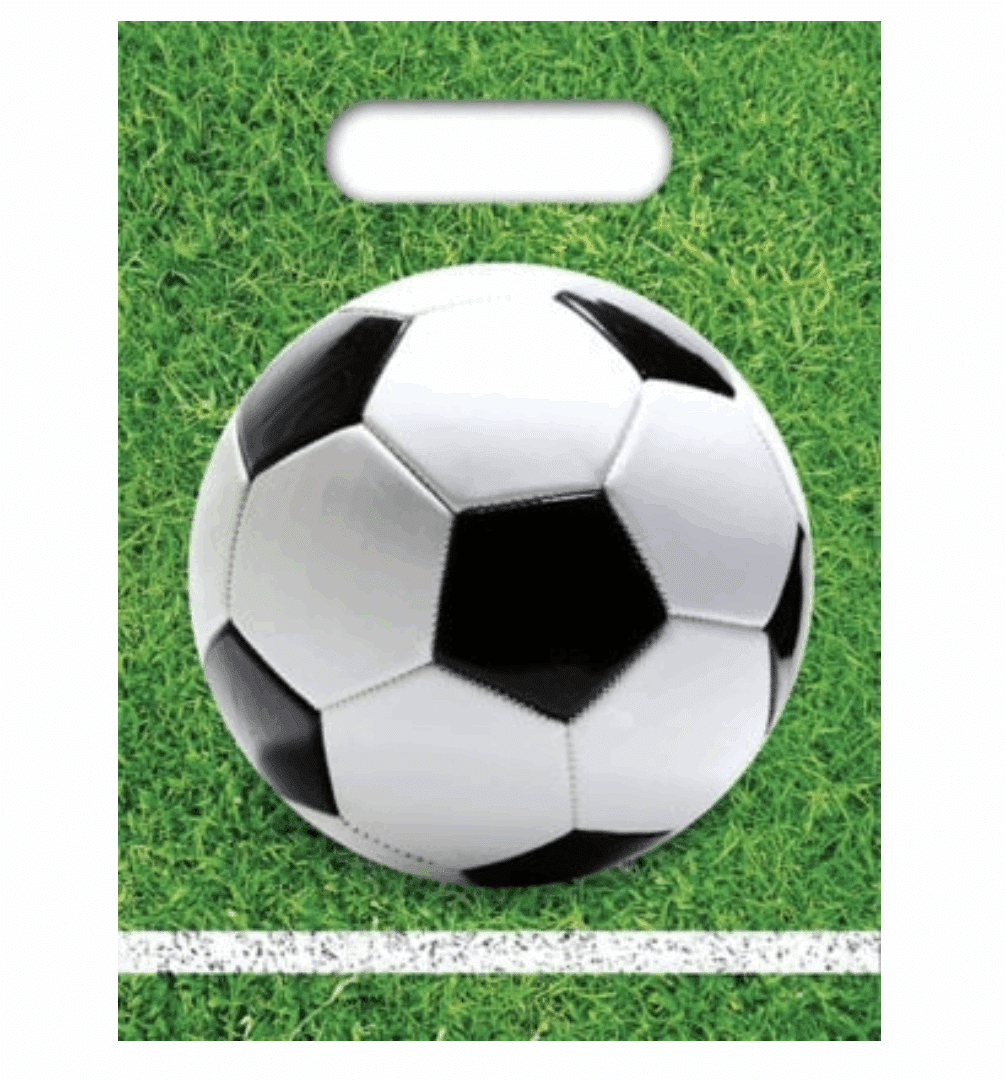 Пликчета за подаръци и лакомства Футбол (Football) - 6 броя