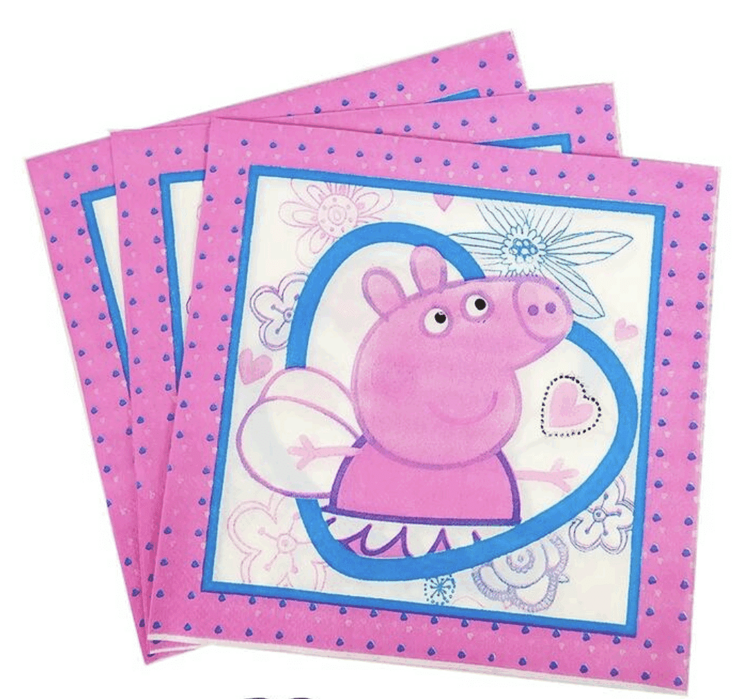 Салфетки Пепа Пиг ( Peppa Pig) - 20 броя- 33 х 33 см