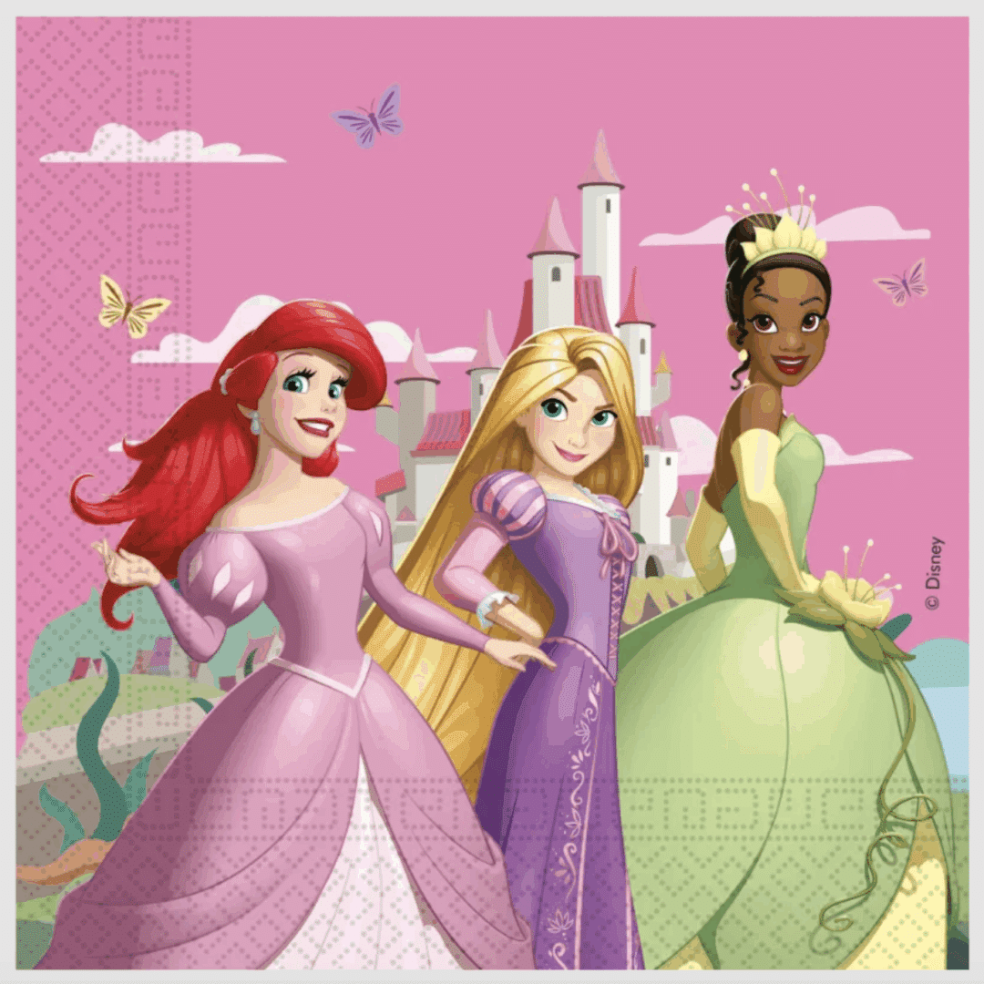 Парти салфетки "Принцеси" - ( Disney Princess) - 20 броя