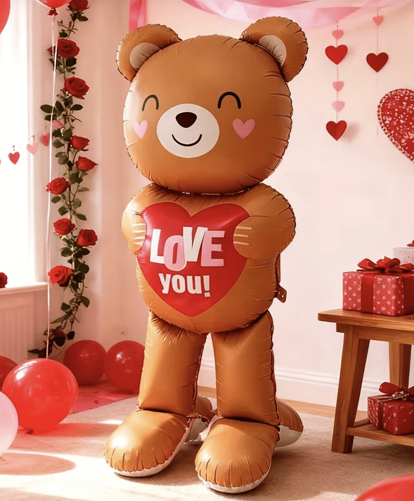 Фолиев балон „Мече Love You" – 113 х 40 см