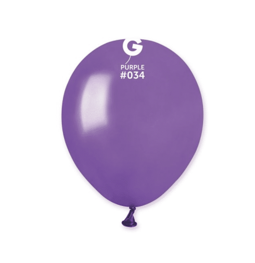 Балони Металик - 100 броя лилави - 13 см Purple