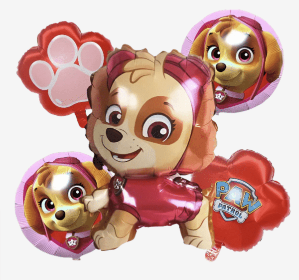 Балони Пес Патрул /Paw Patrol/ SKYE - Скай - 5 броя