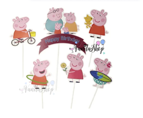 Комплект топери Peppa Pig | Пепа Пиг и приятели | 6 броя
