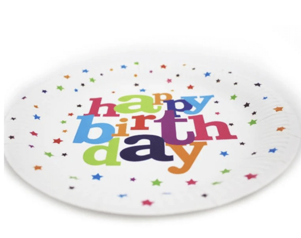 Парти чинии Happy Birthday /10 броя в опаковка/ - 18 см