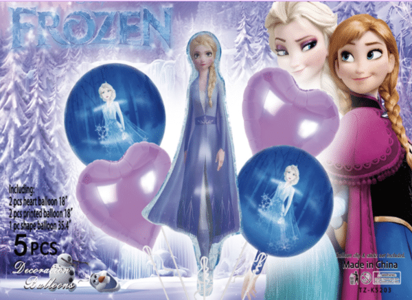 Комплект балони "Замръзналото Кралство" (Frozen) - 5 броя