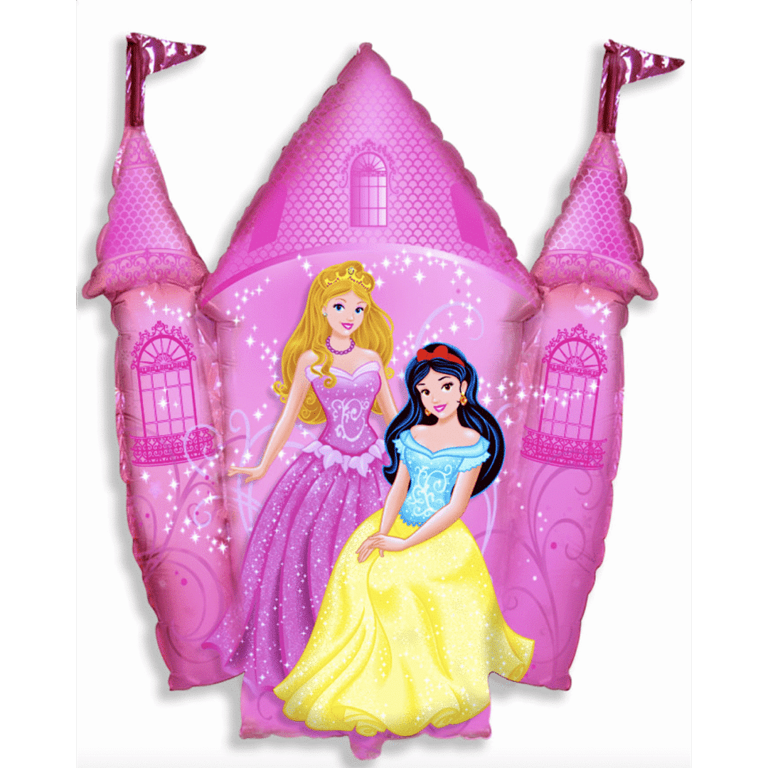 Балон фолио Замък - Дисни Принцеси  (Disney Princess) - 35 см + пръчка