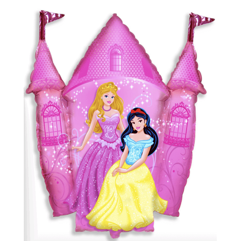 Балон фолио Замък - Дисни Принцеси  (Disney Princess) - 35 см + пръчка