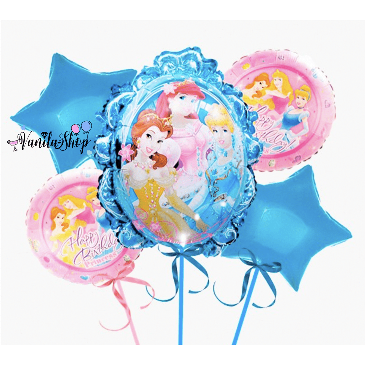 Балони  Дисни Принцеси  (Disney Princess) - 5 броя