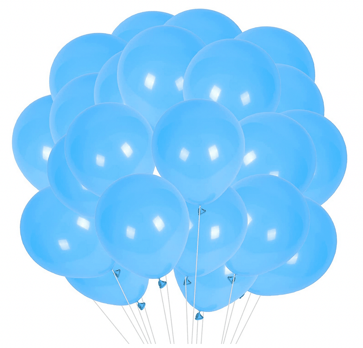 Балони Класик 100 броя светло сини (Baby Blue) - 13 см