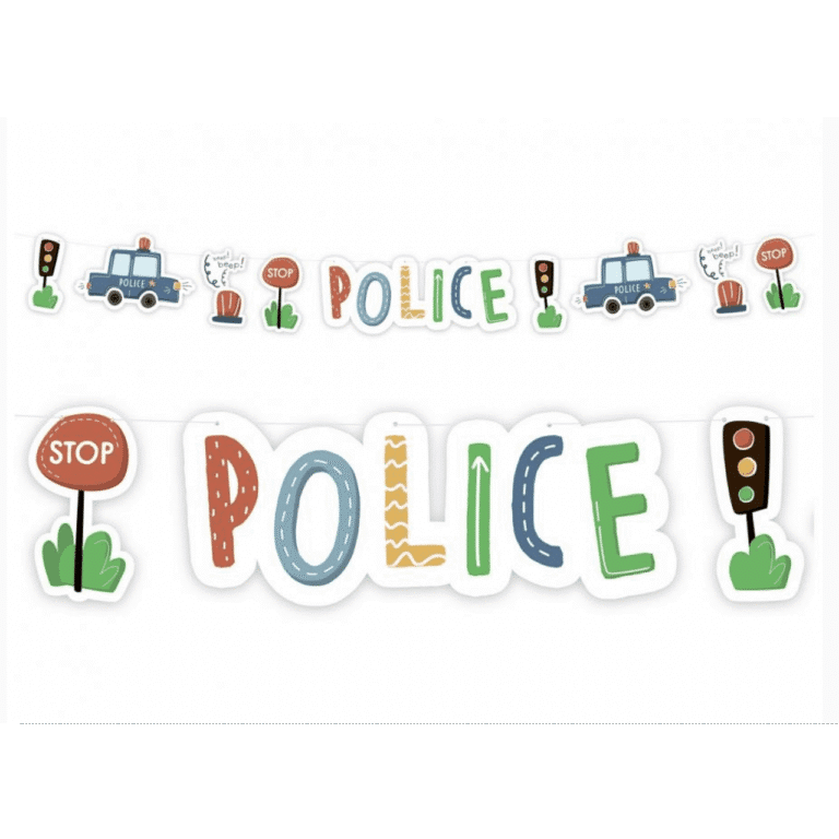 Банер украса Полиция (POLICE)  - 300 см