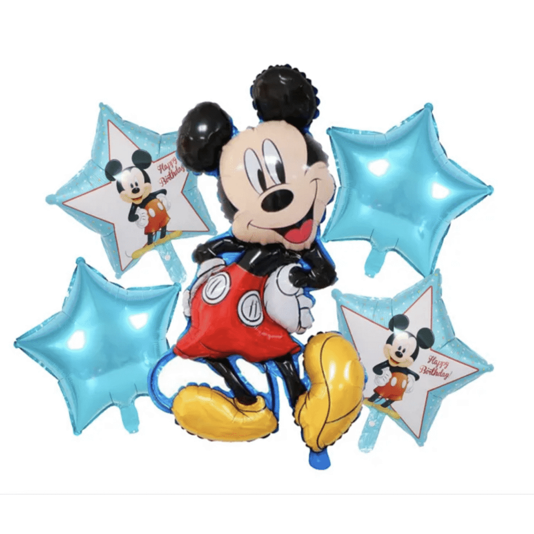 Балони Мики Маус (Mickey Mouse) - комплект  5 броя