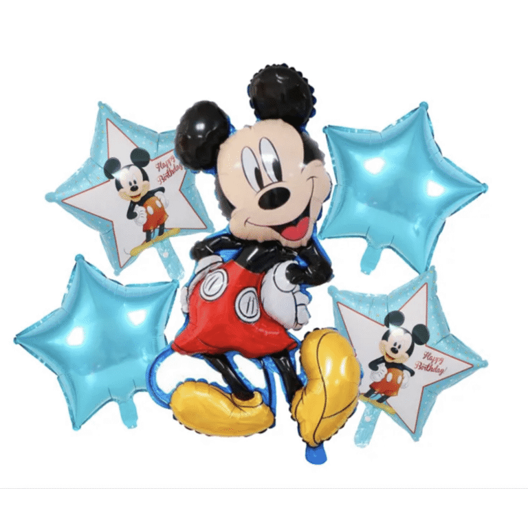 Балони Мики Маус (Mickey Mouse) - комплект 5 броя