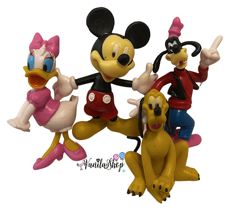 Фигурки за торта Мики Маус и Приятели (Mickey Mouse & Friends) пластмасови - 4 броя