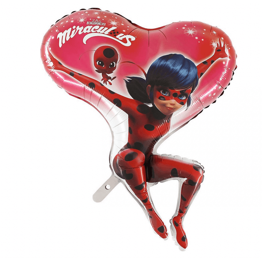 Фолиев балон Калинката и Черния котарак (MIRACULOUS LADYBUG) - 78 см