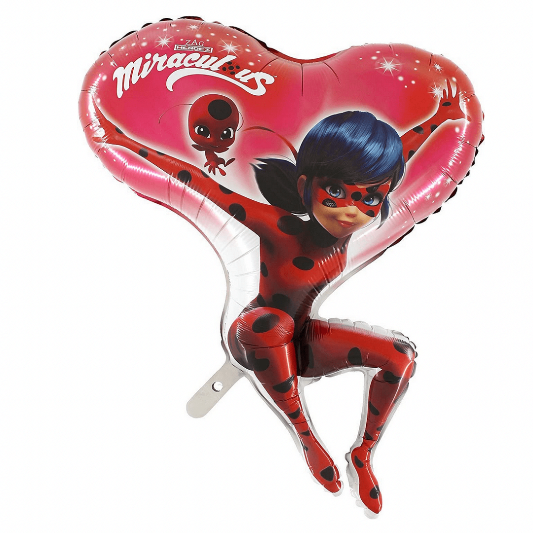 Фолиев балон Калинката и Черния котарак (MIRACULOUS LADYBUG) -  78 см
