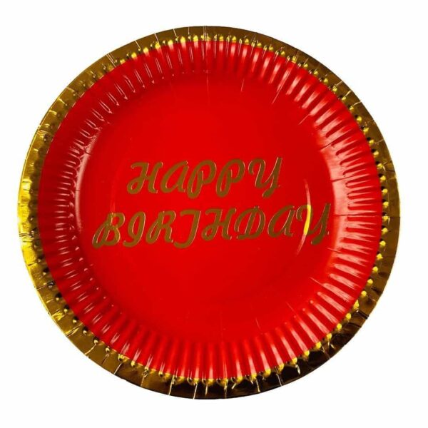 Големи Парти чинии" Happy Birthday" /10 броя в опаковка /- 23 см