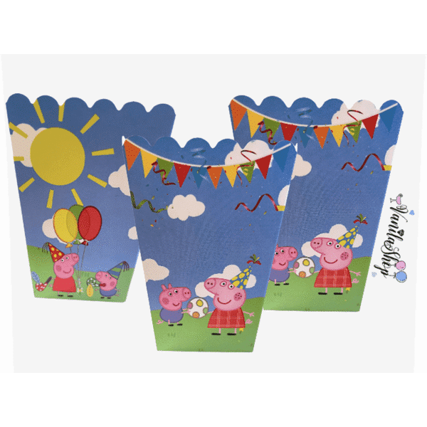 Кутии за пуканки и сладки  Пепа Пиг (Peppa Pig) - 10 броя