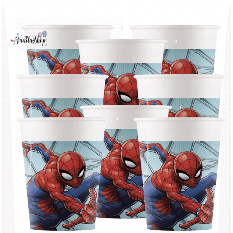 Парти чаши Спайдърмен (Spiderman) - 8 броя - 200 мл