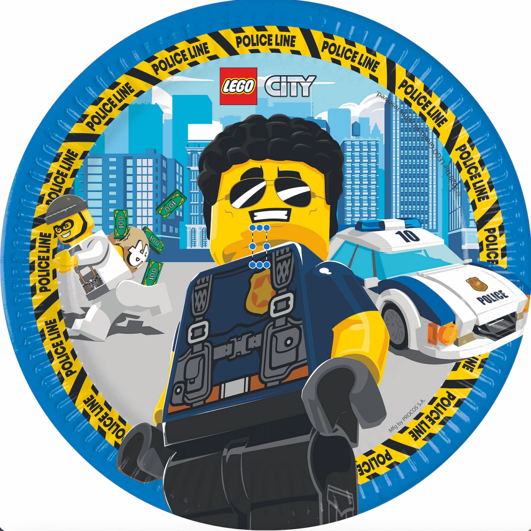 Парти Чинии Конструктори Лего Lego City  |  8 броя - 23 см