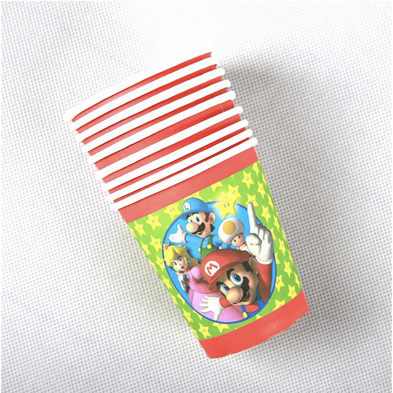 Парти чаши Парти Балон Супер Марио Брос ( Super Mario Bros) - 55 см  - 10 броя - Image 2