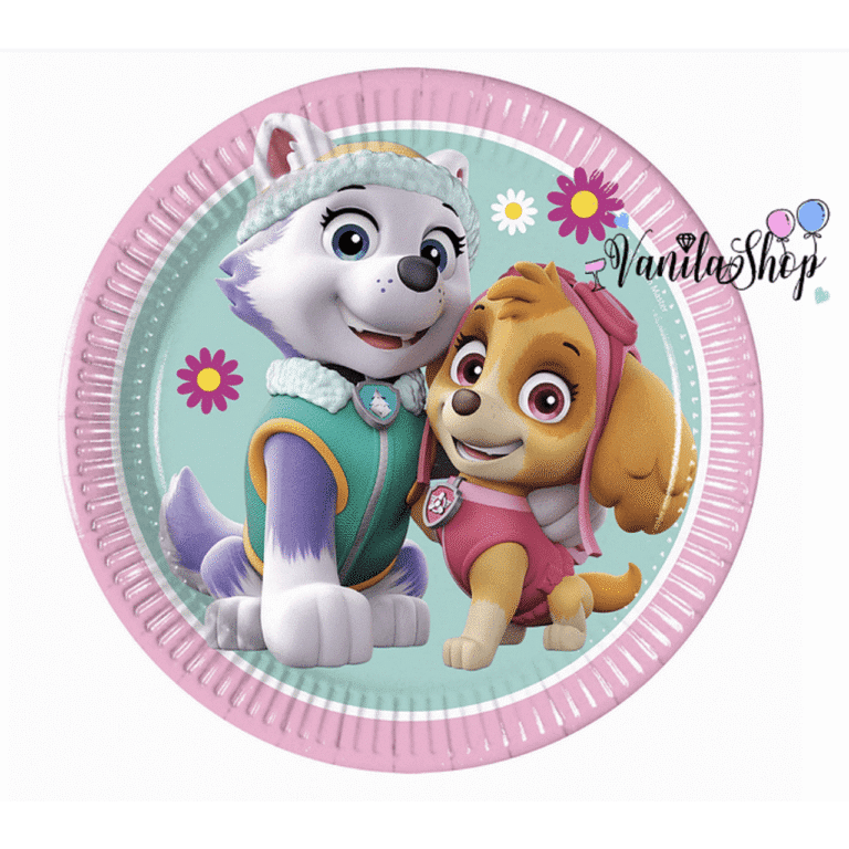 Парти чинии Пес Патрул-  Paw Patrol - Skye & Everest - Скай - 8 броя - 23 см