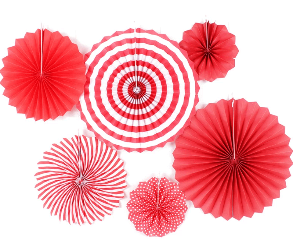 Парти Декорация Розетки  Ветрило - 6 броя